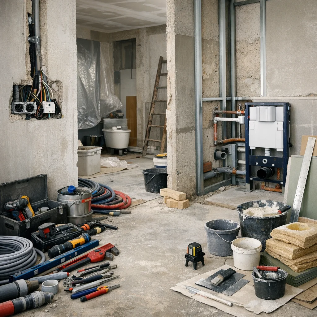 Chantier de second œuvre à Blaye
